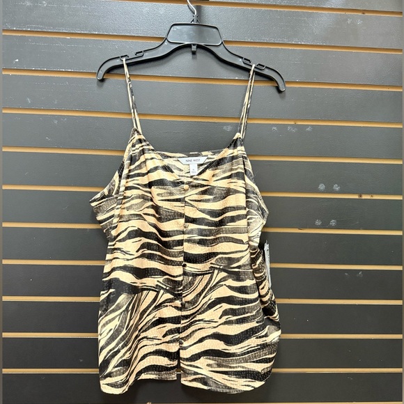 Nine West Zebra Print Camisole Top - Picture 1 of 4
